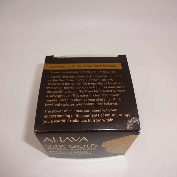 NIB New in Box AHAVA 24K Gold Mineral Mud Mask 50 ml 1.7 oz